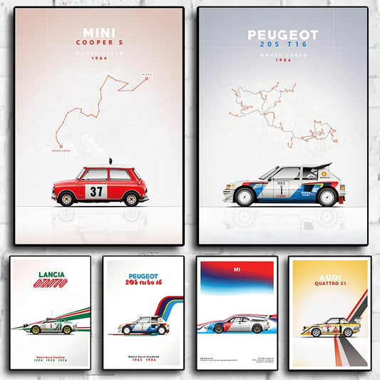 Poster de Voiture types Rallye/24h du mans